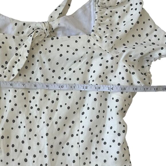 Loft Tie Back Black & White Mini Polkadot - Picture 5 of 11